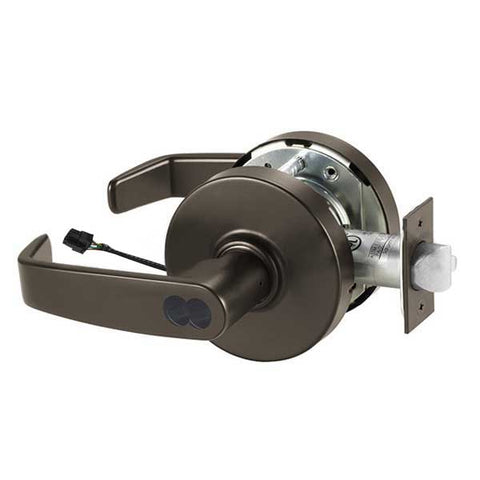 Sargent - 10G70 - Electromechanical Cylindrical Lock - L Rose / L Lever - Fail Safe - SFIC - 10BE - Dark Oxidized Satin Bronze - 24V - Grade 1 - UHS Hardware