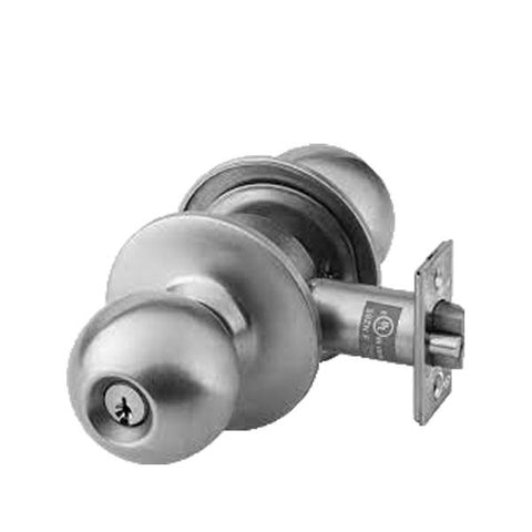 Sargent - 28-8XG05 - 8X-Line Bored Knob Lock - L Rose / B Lever - Entry/Office - LB Design - 630 - Satin Stainless Steel - Non Handed - Grade 1