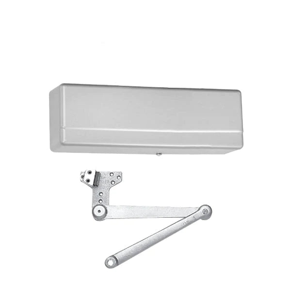 Sargent - 281 - Powerglide Cast Iron Door Closer - Back Check Function - Regular Duty Parallel Arm - Adjustable Size 1-6 - Plastic Cover - Aluminum - Fire Rated - Grade 1 - UHS Hardware
