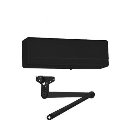 Sargent - 281 - Powerglide Cast Iron Door Closer w/ CPSH - Heavy Duty Hold Open Parallel Arm w/ Compression Stop - BSP - Black Suede Powder Coat - Grade 1 - UHS Hardware