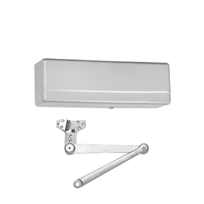 Sargent - 281 - Powerglide Cast Iron Door Closer w/ CPSH - Heavy Duty Hold Open Parallel Arm w/ Compression Stop - EN - Sprayed Aluminum Enamel - Grade 1 - UHS Hardware