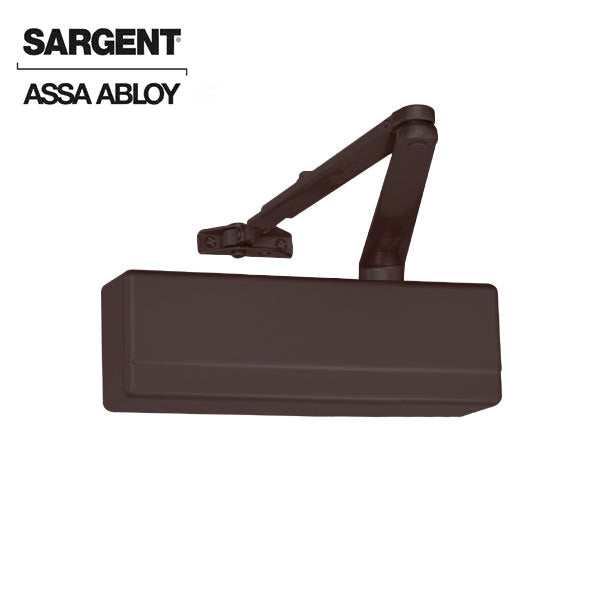 Sargent - 281 - Powerglide Cast Iron Door Closer w/ UO - Universal Standard Arm Package - 10BE - Dark Oxidized Satin Bronze Equivalent - Grade 1 - UHS Hardware