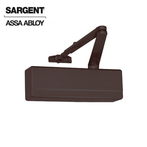 Sargent - 281 - Powerglide Cast Iron Door Closer w/ UO - Universal Standard Arm Package - 10BE - Dark Oxidized Satin Bronze Equivalent - Grade 1 - UHS Hardware