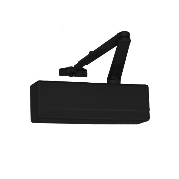 Sargent - 281 - Powerglide Cast Iron Door Closer w/ O - Standard Arm - BSP - Black Suede Powder Coat - Grade 1 - UHS Hardware