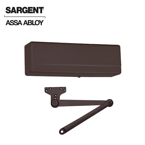 Sargent - 281 - Powerglide Cast Iron Door Closer w/ P10 - Heavy Duty Parallel Arm - 10BE - Dark Oxidized Satin Bronze Equivalent - Grade 1 - UHS Hardware