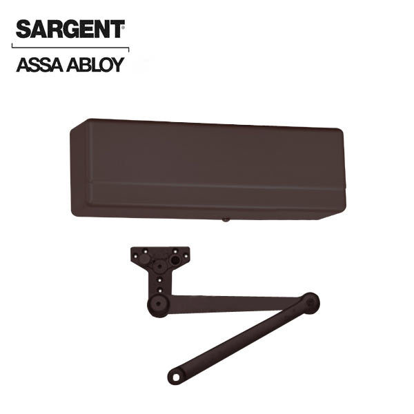 Sargent - 281 - Powerglide Cast Iron Door Closer w/ PS - Heavy Duty Parallel Arm w/ Positive Stop - 10BE - Dark Oxidized Satin Bronze Equivalent - Grade 1 - UHS Hardware