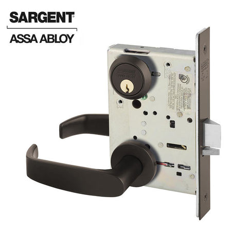 Sargent - 8204 - Mechanical Mortise Lock - LN Rose / L Lever - Storeroom - LFIC - 10BE - Dark Oxidized Satin Bronze Equivalent - Grade 1 - UHS Hardware