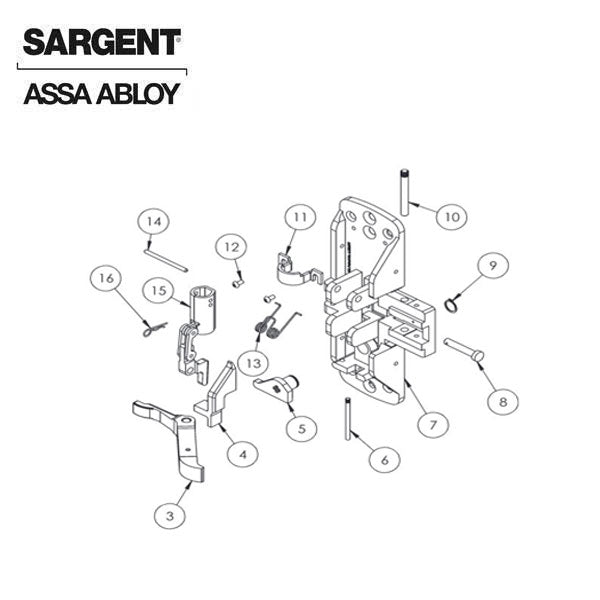 Sargent - 68-4569 - Chassis Assembly for NB-8700 - Right Hand Reverse - UHS Hardware