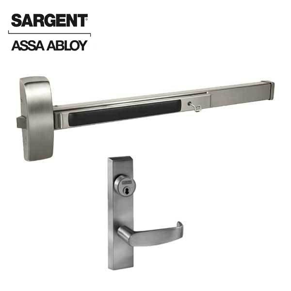 Sargent - 8813F - Rim Exit Device with Trim Lever - Satin Stainless Steel - SFIC - 36" - Grade 1 - UHS Hardware