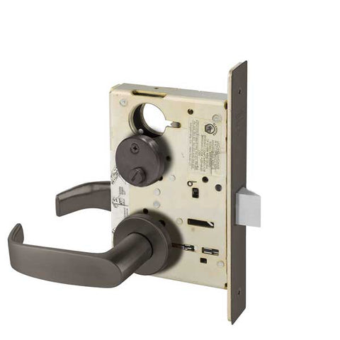 Sargent - 8265 - Mechanical Mortise Lock - LN Rose / L Lever - Privacy - 10BE - Dark Oxidized Satin Bronze - Grade 1 - UHS Hardware