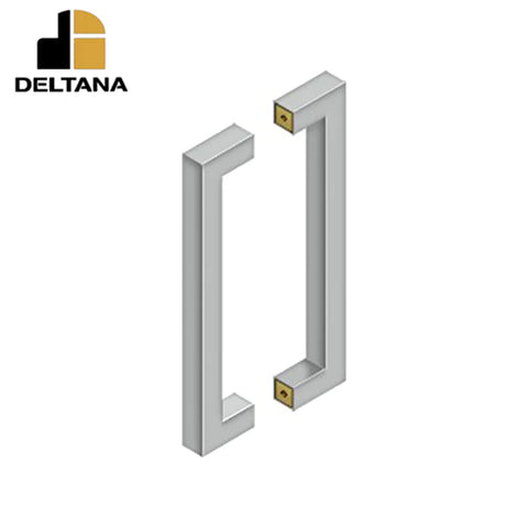 Deltana - 12" Contemporary Pull - Back-to-Back - 1-3/8 - 1-7/8" Door Thickness - Optional Finish