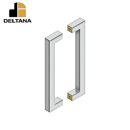 Deltana - 12" Contemporary Pull - Back-to-Back - 1-3/8 - 1-7/8" Door Thickness - Optional Finish