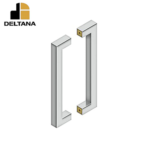 Deltana - 12" Contemporary Pull - Back-to-Back - 1-3/8 - 1-7/8" Door Thickness - Optional Finish