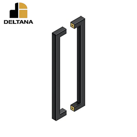 Deltana - 18" Contemporary Pull - Back-To-Back - 1-3/8" - 1-7/8" Door Thickness - Optional Finish