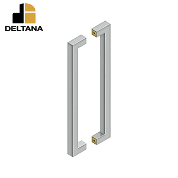 Deltana - 18" Contemporary Pull - Back-To-Back - 1-3/8" - 1-7/8" Door Thickness - Optional Finish