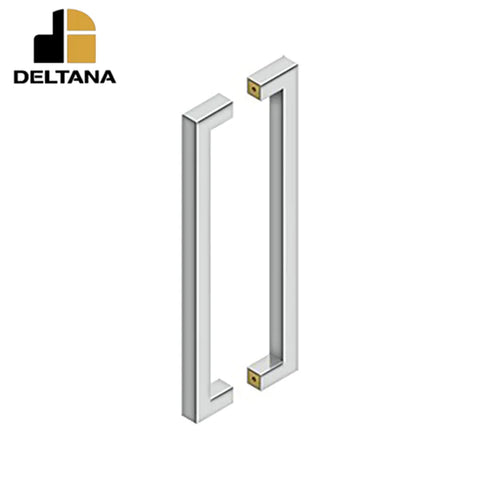 Deltana - 18" Contemporary Pull - Back-To-Back - 1-3/8" - 1-7/8" Door Thickness - Optional Finish