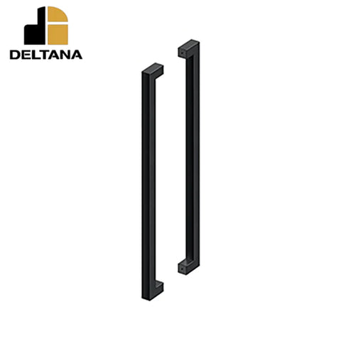 Deltana - 36" Extra Large Contemporary Pull - Back-to-Back - 3" Door Thickness - Optional Finish