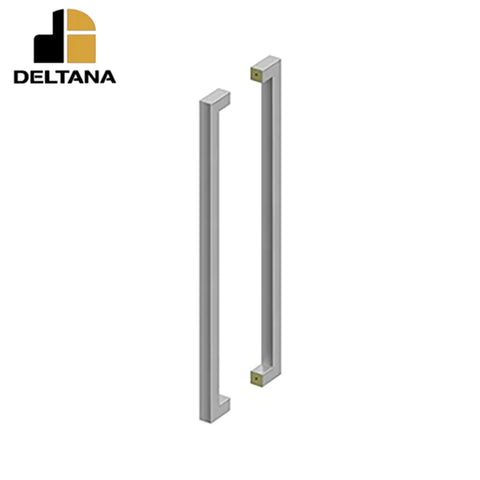 Deltana - 36" Extra Large Contemporary Pull - Back-to-Back - 3" Door Thickness - Optional Finish