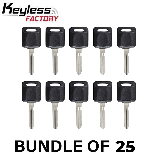 NI01 / NI02 / NI04 Nissan Transponder Key SHELL (No Chip) (AFTERMARKET) (BUNDLE OF 25) - UHS Hardware