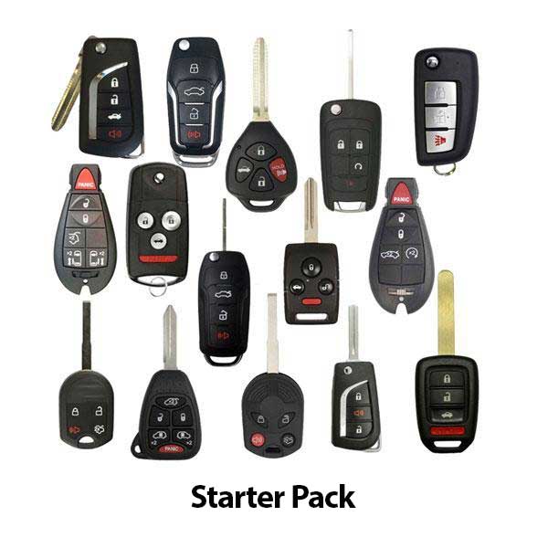Remote Keys STARTER Pack - Flip Keys, FOBIKS, Remote Head Keys (61 Pieces) - UHS Hardware