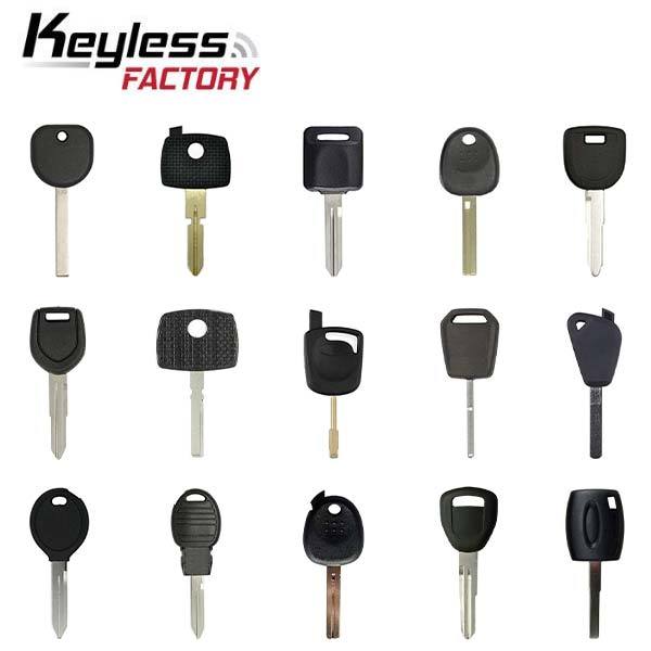 Transponder Key Shells STARTER Pack (KeylessFactory) - UHS Hardware