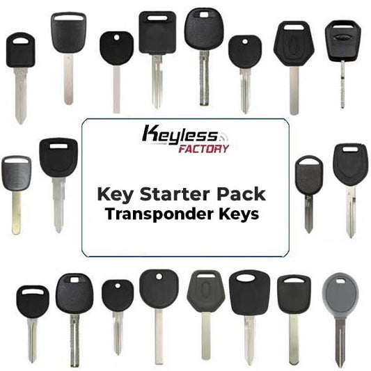 Basic Starter Pack - Automotive Transponder Keys (100 Pieces) (AFTERMARKET) - UHS Hardware
