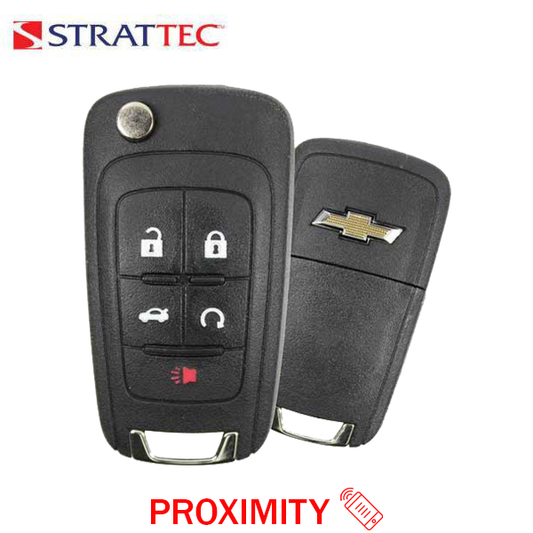 2014-2020 Chevrolet GM / 5-Button Flip Key / PN: 5921873 / OHT05918179 / HU100 / PEPS (Strattec) - UHS Hardware