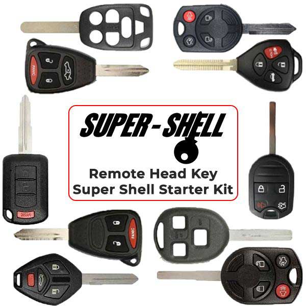 Super Shell Starter Kit - 40 Remote Head Key Shells - UHS Hardware