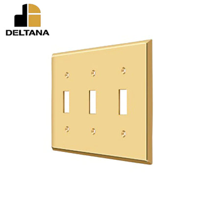 Deltana - Switch Plate - Triple Standard - Optional Finish