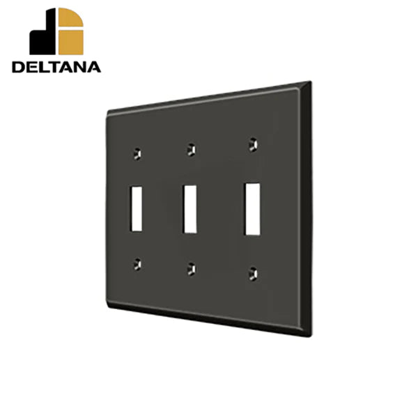 Deltana - Switch Plate - Triple Standard - Optional Finish
