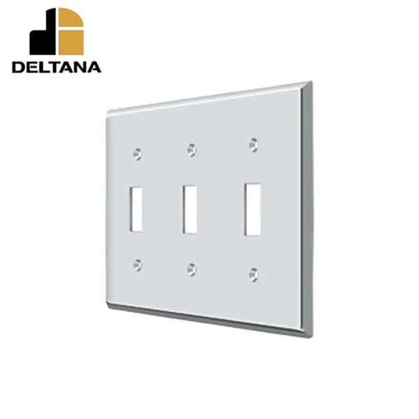 Deltana - Switch Plate - Triple Standard - Optional Finish
