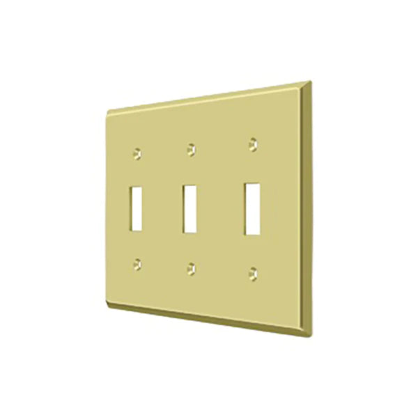 Deltana - Switch Plate - Triple Standard - Optional Finish