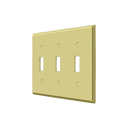 Deltana - Switch Plate - Triple Standard - Optional Finish