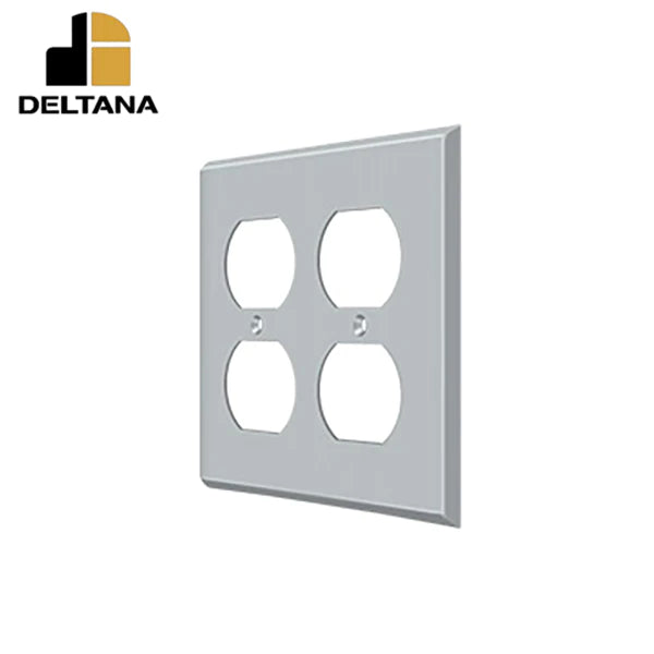 Deltana - Switch Plate - Quadruple Outlet - Optional Finish