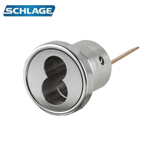 Schlage - 20-079 - FSIC Rim Housing - Less Core - Convertible Tailpiece Cam - Satin Chrome - UHS Hardware