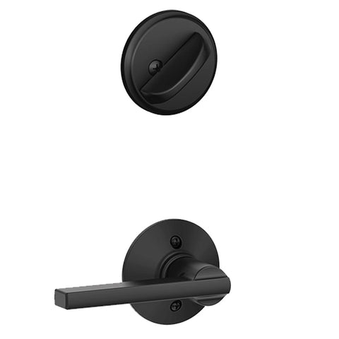 Schlage - F59-LAT - Single Cylinder Interior Trim Pack - Latitude Lever - Matte Black - Grade 2 - UHS Hardware