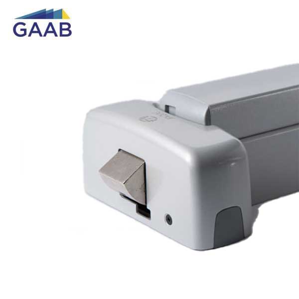 GAAB - T330-04  - RIM Panic Exit Device with Microswitch - Modular and Reversible - Up to 48" Doors - Satin Chrome - UHS Hardware
