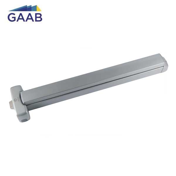 GAAB - T320-04  - RIM Panic Exit Device with Siren and Electrical Connection - Modular and Reversible - Up to 48" Doors - Satin Chrome - UHS Hardware