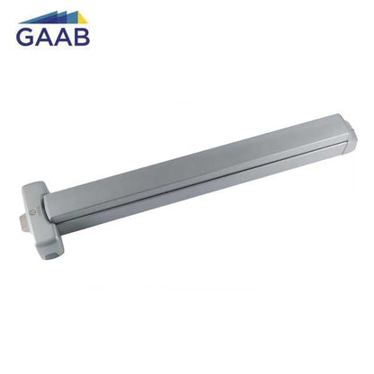 GAAB - T330-04  - RIM Panic Exit Device with Microswitch - Modular and Reversible - Up to 48" Doors - Satin Chrome - UHS Hardware