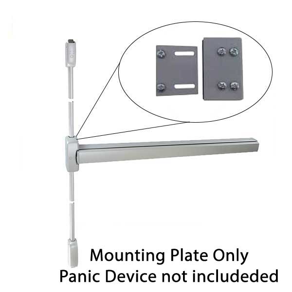 GAAB - T376-04 - Panic Exit Device Mounting Plate For Glass - Satin Chrome - UHS Hardware