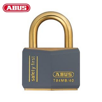 Abus - 85611 - Padlock Brass T84Mb/40 Blue - Optional Keying - Optional Finish - UHS Hardware