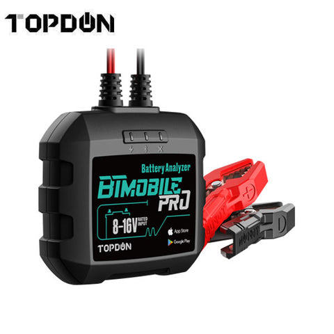 TOPDON - BTMOBILE PRO - Battery Tester and Analyzer - 12V - Bluetooth 4.0 - Compatible with Android and IOS - UHS Hardware
