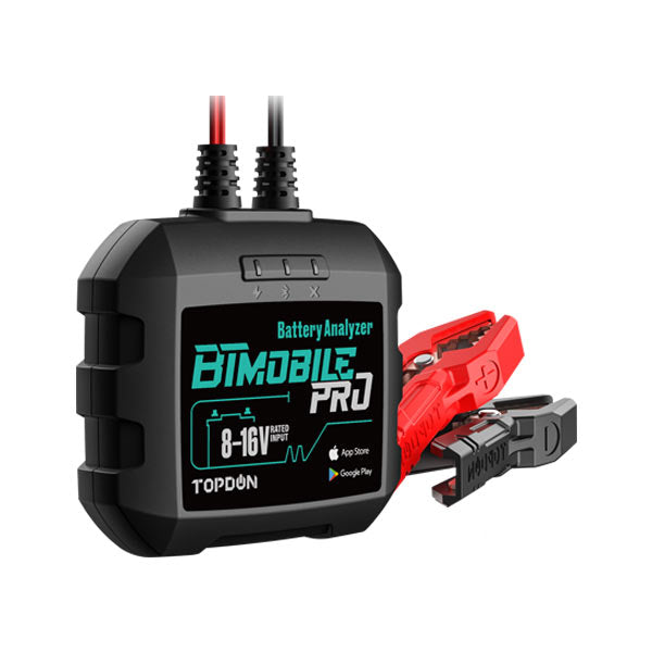 TOPDON - BTMOBILE PRO - Battery Tester and Analyzer - 12V - Bluetooth 4.0 - Compatible with Android and IOS - UHS Hardware