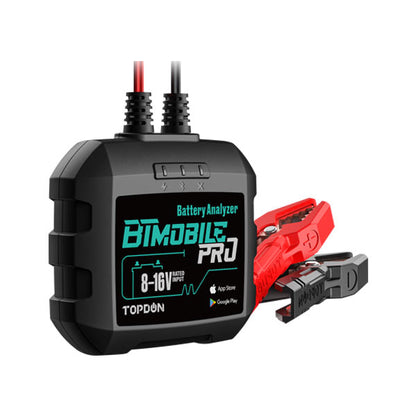 TOPDON - BTMOBILE PRO - Battery Tester and Analyzer - 12V - Bluetooth 4.0 - Compatible with Android and IOS - UHS Hardware