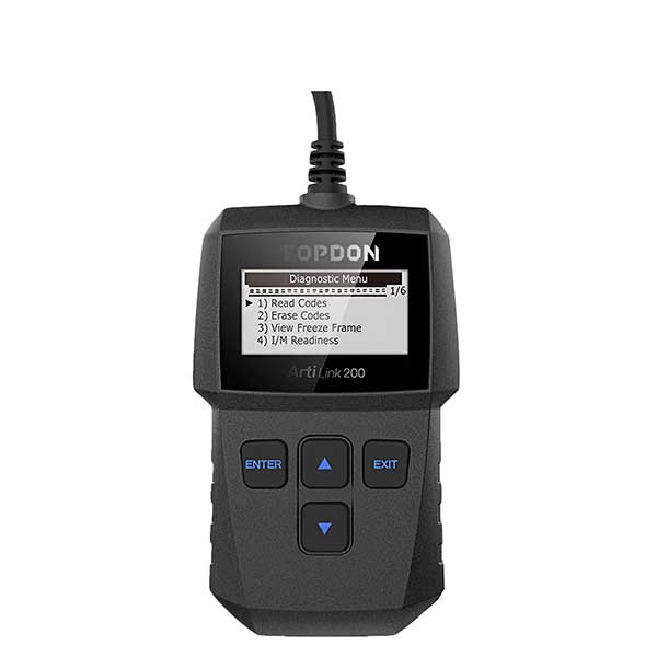 TOPDON - Artilink 200 - OBDII Fault Code Reader Diagnostic Scan Tool - 16V - UHS Hardware