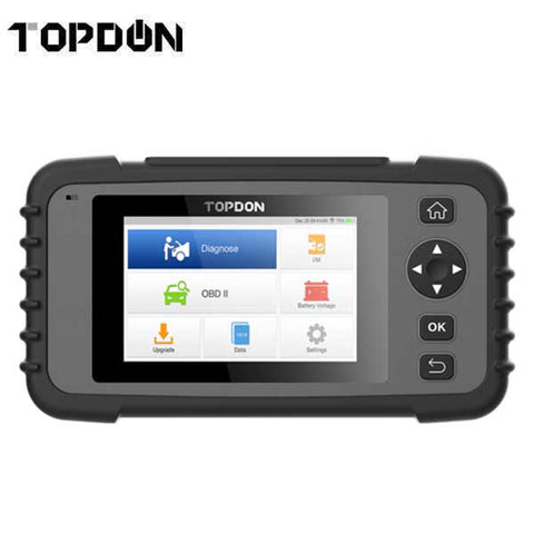 TOPDON - ArtiDiag 500 - OBDII Diagnostic Scan Tool - 18V - 5" LCD - DTC Library Lookup - Live Data Monitoring - UHS Hardware