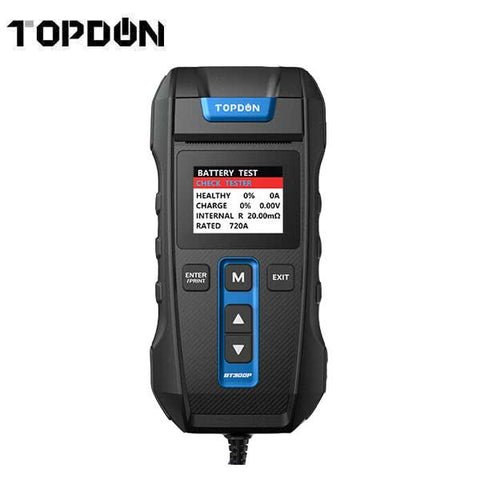 TOPDON - BT300P - Battery Cranking & Charging System - Built In Printer - 2.4" Color Display - 12V - UHS Hardware