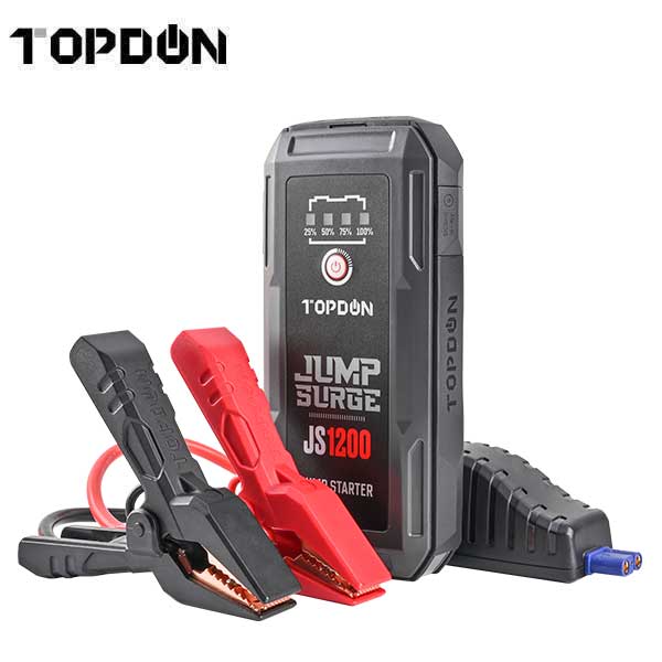 TOPDON - JumpSurge 1200 - Cranking Amp Power Bank & Jumpstarter - Boost Function - w/Flashlight - 12V - UHS Hardware