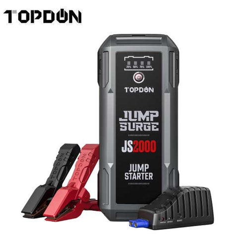 TOPDON - JumpSurge 2000 - Power Bank & Jumpstarter - Boost Function - w/Flashlight - 12V - UHS Hardware