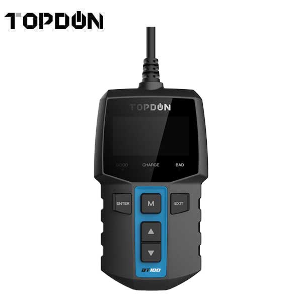 TOPDON - BT100 - Handheld Battery Cranking and Charging System Tester - 12V - Reverse Polarity Protection - UHS Hardware